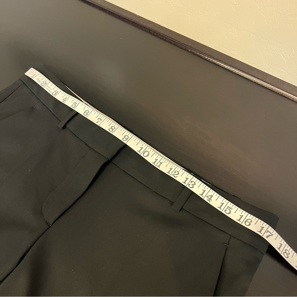 Theory Emery women’s Black Wide Leg Pants wool blend size 10 career pants - Picture 7 of 14